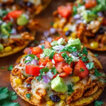 Easy Chicken Tostadas