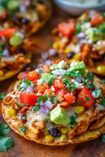 Easy Chicken Tostadas
