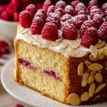 Almond Raspberry Cake