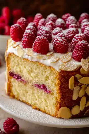 Almond Raspberry Cake