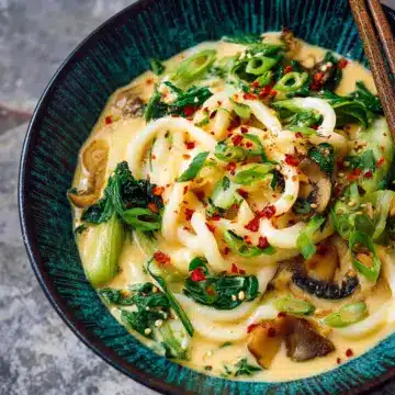 15-minute One Pot Creamy Miso Udon Noodles