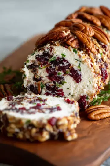 Cranberry Pecan Cheese Log