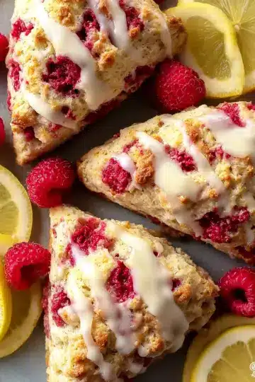 Lemon Raspberry Scones