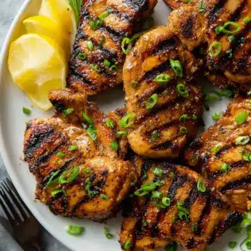 Lemon Ginger Soy Marinated Grilled Chicken