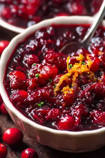 Grand Marnier Cranberry Sauce