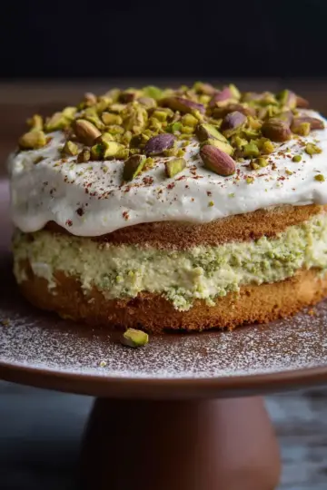 Homemade Pistachio Tiramisu