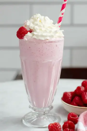 Best Ever Raspberry Milkshake