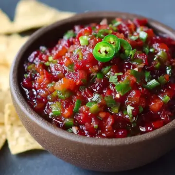 Tasty Jalapeno Cranberry Salsa