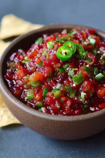 Tasty Jalapeno Cranberry Salsa