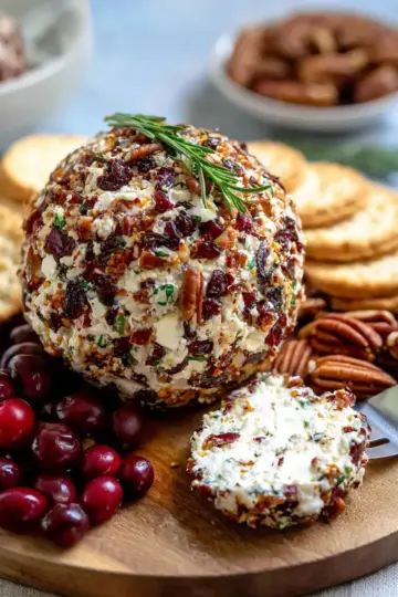 Cranberry Pecan Goat Cheese Ball
