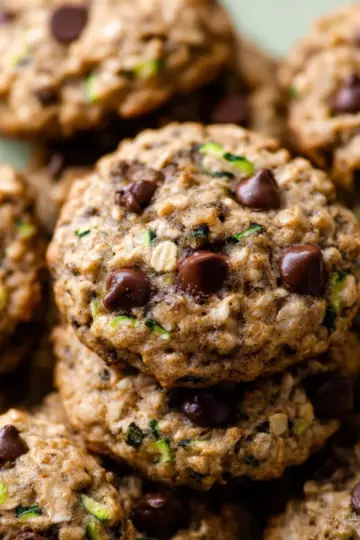 Zucchini Oatmeal Chocolate Chip Cookies