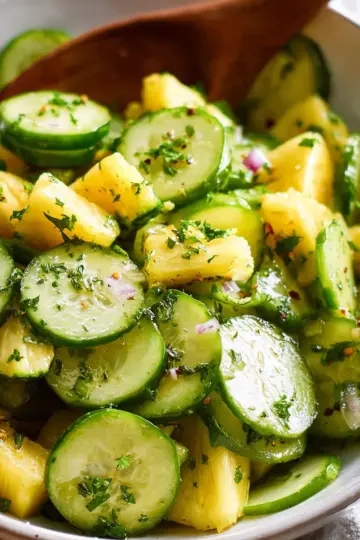 Cucumber Pineapple Salad