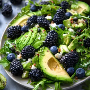 Blackberry, Avocado and Arugula Salad
