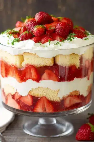 Strawberry Shortcake Trifle