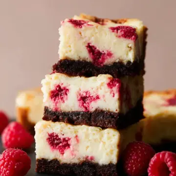 White Chocolate Raspberry Cheesecake Bars