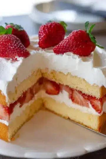 Japanese Strawberry Sponge Cake