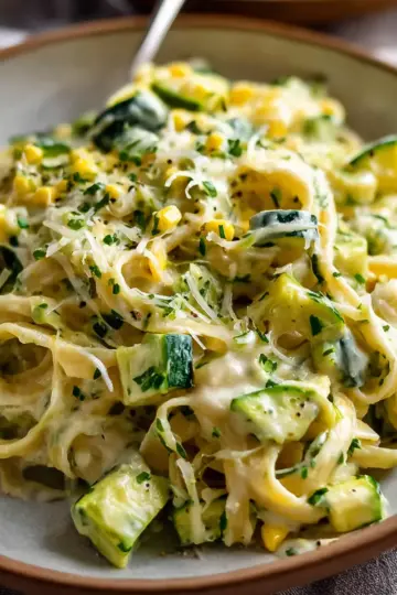 Pasta with Creamy Zucchini Sauce