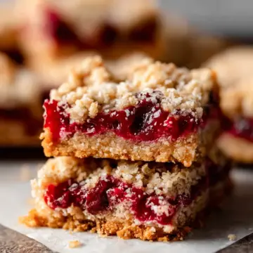 Cherry Pie Bars with Oatmeal Crumble