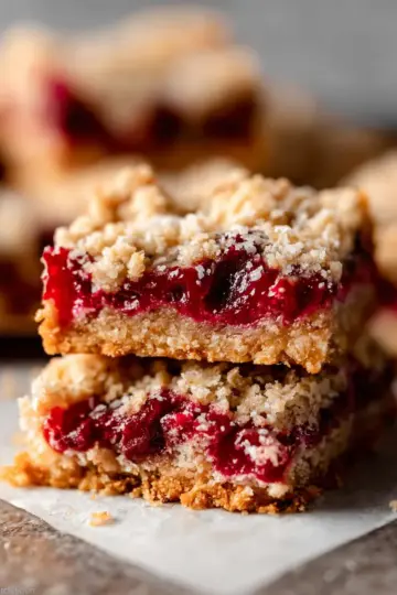 Cherry Pie Bars with Oatmeal Crumble