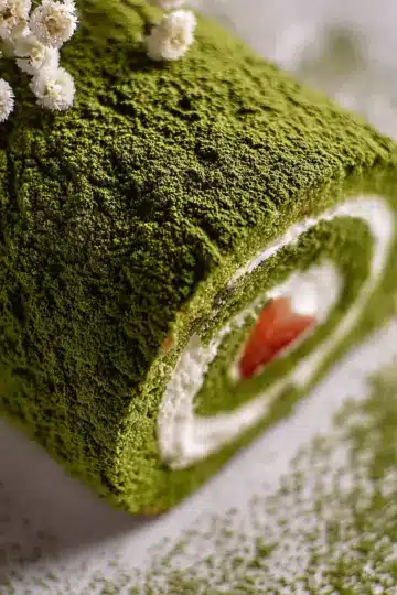 Matcha Swiss Roll Cake