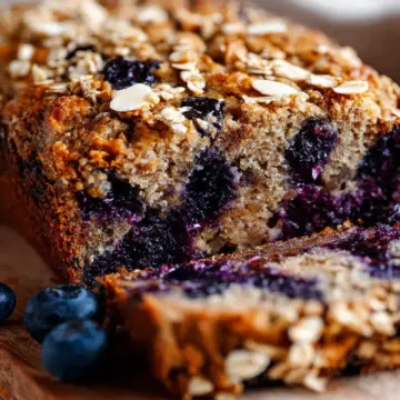 Blueberry Oat Breakfast Bread