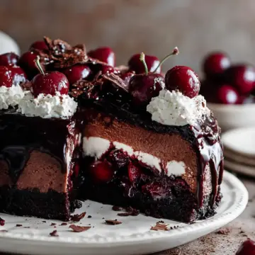 black forest cheesecake