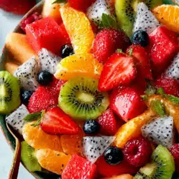 Fruit Salad with Citrus Honey Dressing