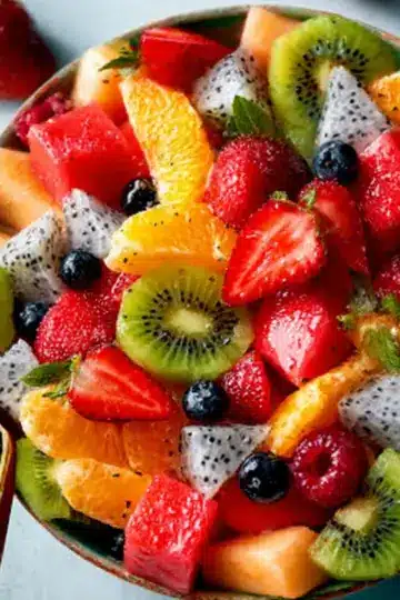 Fruit Salad with Citrus Honey Dressing