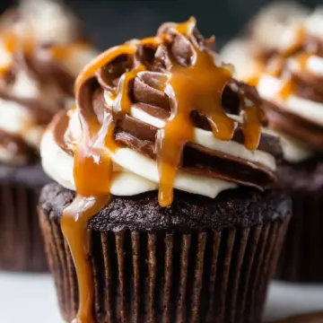 Chocolate Caramel Cupcakes