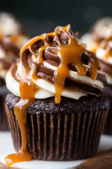 Chocolate Caramel Cupcakes