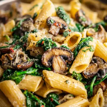 Spinach Mushroom Pasta