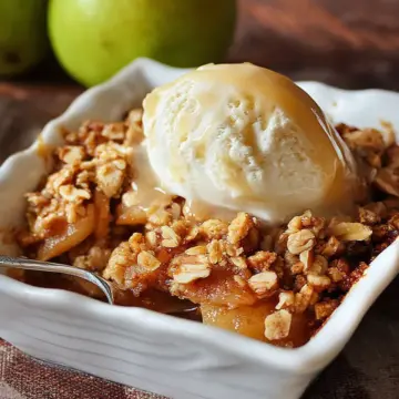 Fresh Pear & Walnut Crisp
