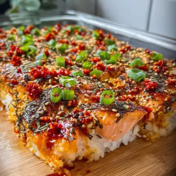 How to Make Salmon Sushi Bake
