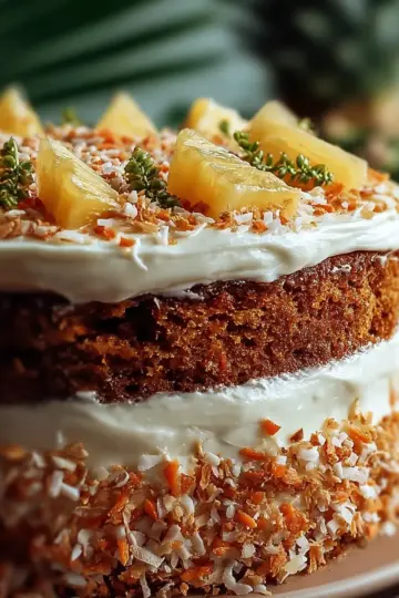Delicious Hawaiian Carrot Pineapple Cake