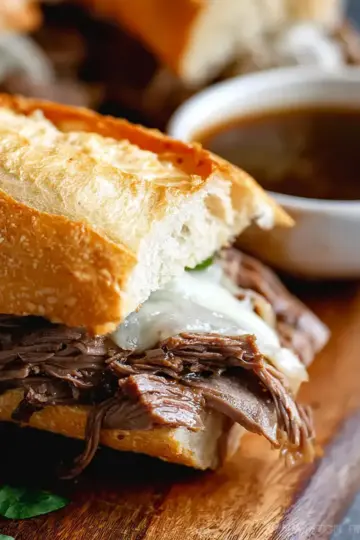 Slow Cooker French Dip Sandwiches