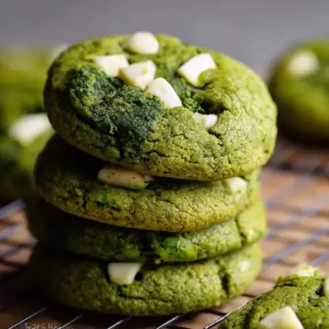 Matcha White Chocolate Cookies
