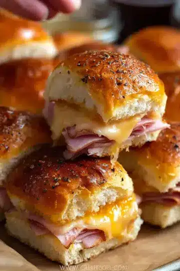 Baked Ham and Cheese Sliders