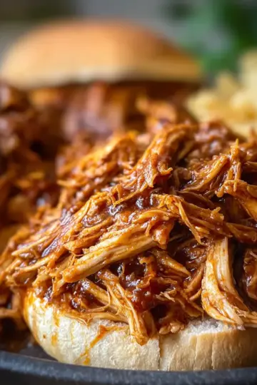 Slow cooker pulled chicken