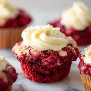 Red Velvet Cream Cheese Muffins