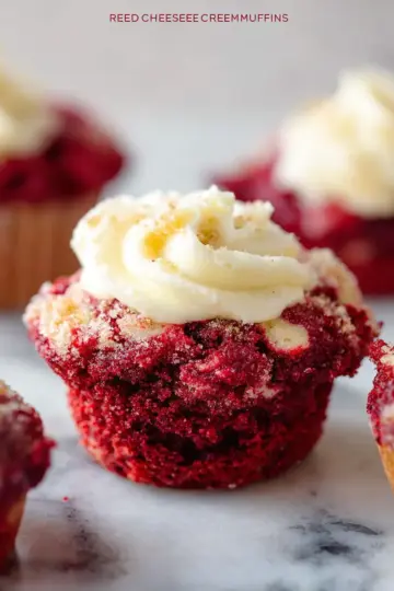 Red Velvet Cream Cheese Muffins