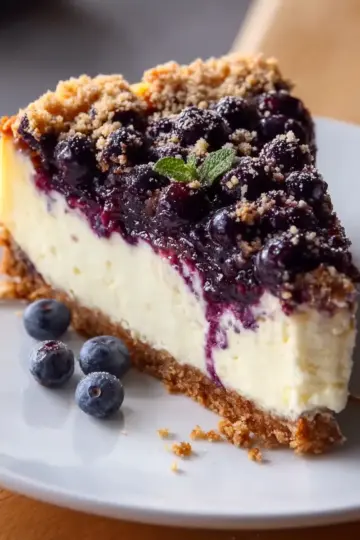 Blueberry Crumble Cheesecake