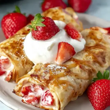 Air Fryer Strawberry Cheesecake Chimichangas in 15 Minutes