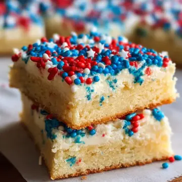 Patriotic Sugar Cookie Bars