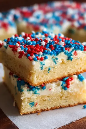 Patriotic Sugar Cookie Bars