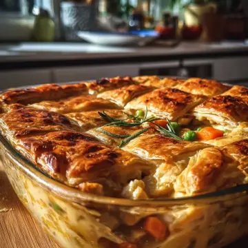 Turkey pot pie casserole