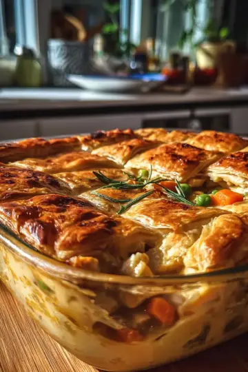 Turkey pot pie casserole