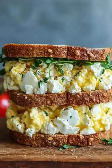 Delicious Protein-Packed Cottage Cheese Egg Salad Sandwich