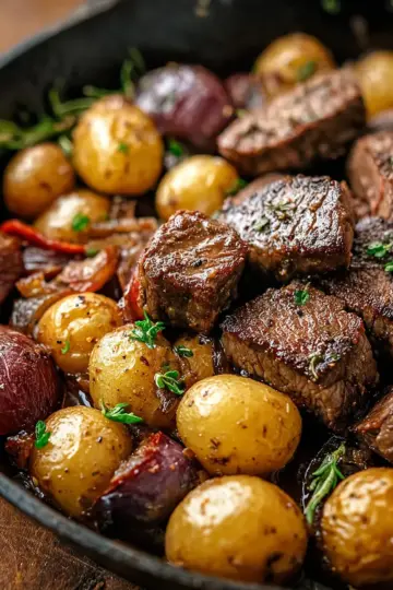 Steak and Potato Skillet Dinner