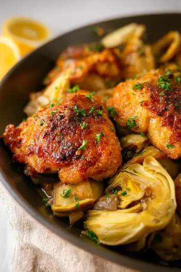 Crispy Artichoke Chicken
