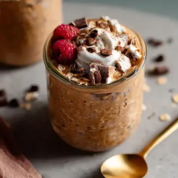 High Protein Coffee Overnight Oats